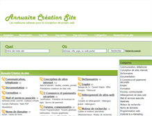 Tablet Screenshot of annuaire-creation-site.com